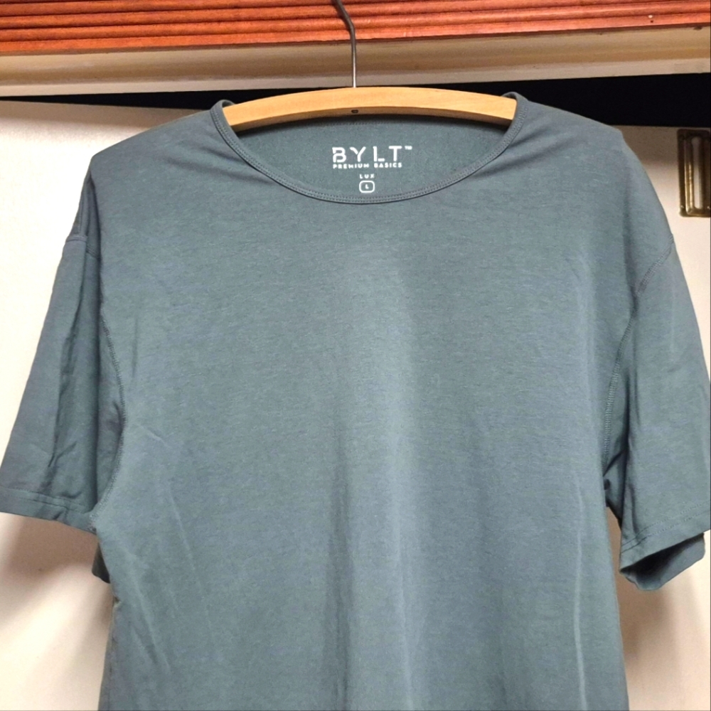 BYLT Premium Basics Lux Men's Green Shirt